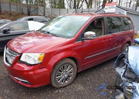 2014 Chrysler Town & Country Touring-L из США, поврежденный, VIN 2C4RC1CG8ER329328